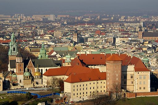 View on the Wawel Hill in Krakow.